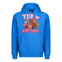 True Royal Yep still single heels and sneakers afro girl Premium Hoodie - RanaPortraitStore