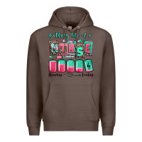 Coffee battery life of a nurse Premium Hoodie - RanaPortraitStore