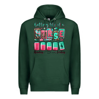 Sports Green battery life of a nurse Premium Hoodie - RanaPortraitStore