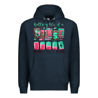 Navy battery life of a nurse Premium Hoodie - RanaPortraitStore