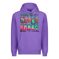 Purple battery life of a nurse Premium Hoodie - RanaPortraitStore
