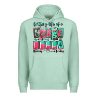 Seafoam battery life of a nurse Premium Hoodie - RanaPortraitStore
