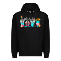 Black race day coffe cup Premium Hoodie - AdoDesignShop