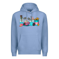 Colony Blue race day coffe cup Premium Hoodie - AdoDesignShop