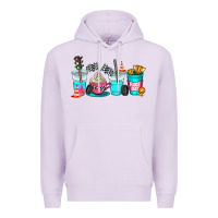 Lilac race day coffe cup Premium Hoodie - AdoDesignShop