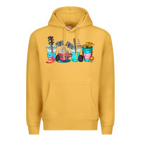 Mustard race day coffe cup Premium Hoodie - AdoDesignShop