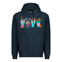 Navy race day coffe cup Premium Hoodie - AdoDesignShop