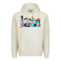 Oatmeal Heather race day coffe cup Premium Hoodie - AdoDesignShop