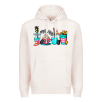 Pale Pink race day coffe cup Premium Hoodie - AdoDesignShop