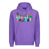 Purple race day coffe cup Premium Hoodie - AdoDesignShop