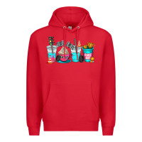 Red race day coffe cup Premium Hoodie - AdoDesignShop