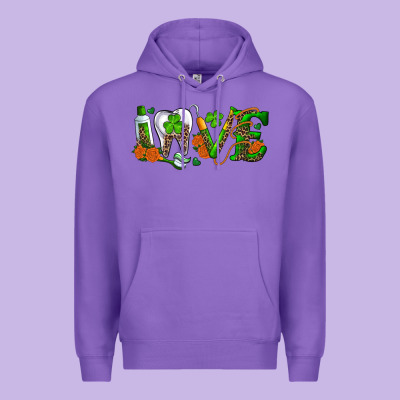 Dental Love St Patricks Day Premium Hoodie Designed By Ranaportraitstore