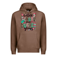 Chestnut coffee scrubs and rubber gloves Premium Hoodie - RanaPortraitStore