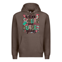 Coffee coffee scrubs and rubber gloves Premium Hoodie - RanaPortraitStore