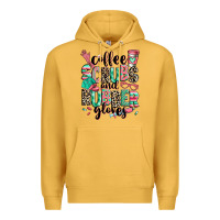 Mustard coffee scrubs and rubber gloves Premium Hoodie - RanaPortraitStore