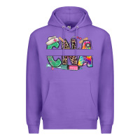 Purple custom name cna nurse Premium Hoodie - RanaPortraitStore