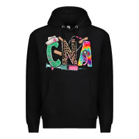 Black cna nurse tie dye leopard Premium Hoodie - RanaPortraitStore