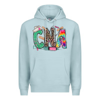 Blue Mist cna nurse tie dye leopard Premium Hoodie - RanaPortraitStore