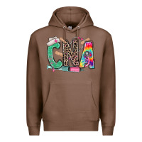 Chestnut cna nurse tie dye leopard Premium Hoodie - RanaPortraitStore