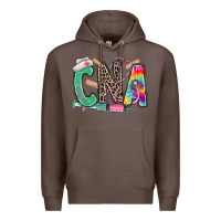 Coffee cna nurse tie dye leopard Premium Hoodie - RanaPortraitStore