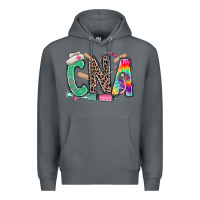 Rock cna nurse tie dye leopard Premium Hoodie - RanaPortraitStore