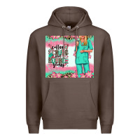 Coffee coffee scrubs rubber gloves nurse Premium Hoodie - RanaPortraitStore