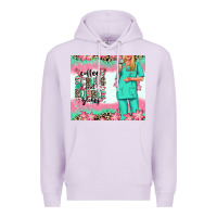 Lilac coffee scrubs rubber gloves nurse Premium Hoodie - RanaPortraitStore