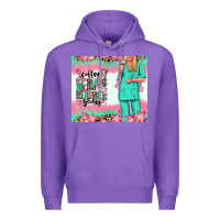 Purple coffee scrubs rubber gloves nurse Premium Hoodie - RanaPortraitStore