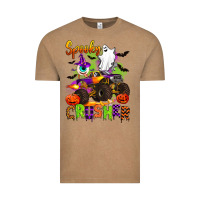 Vintage Coffee spooky cruhser with monster truck Vintage Tee - Artiststas