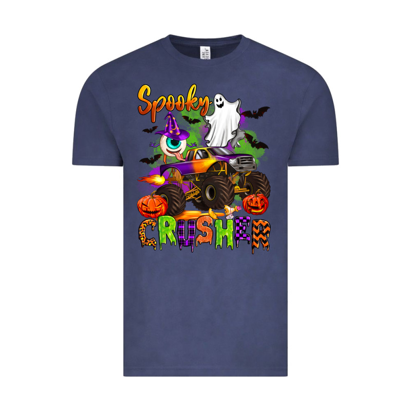 Spooky Cruhser With Monster Truck Vintage Tee by Artiststas | Teevron