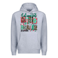 Heather Grey educated drug dealer nurse life Premium Hoodie - RanaPortraitStore