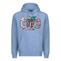 Colony Blue floral cna certified nursing assistant Premium Hoodie - RanaPortraitStore