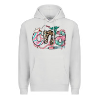 Dove Grey floral cna certified nursing assistant Premium Hoodie - RanaPortraitStore