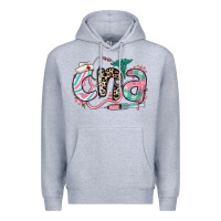 Heather Grey floral cna certified nursing assistant Premium Hoodie - RanaPortraitStore