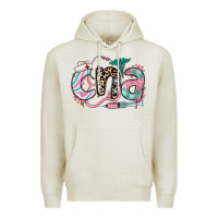 Oatmeal Heather floral cna certified nursing assistant Premium Hoodie - RanaPortraitStore