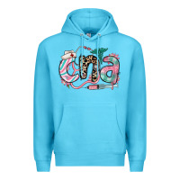 Ocean Blue floral cna certified nursing assistant Premium Hoodie - RanaPortraitStore