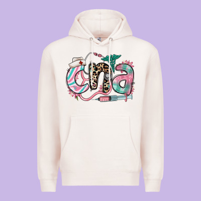 Floral Cna Certified Nursing Assistant Premium Hoodie Designed By Ranaportraitstore