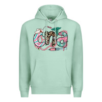 Seafoam floral cna certified nursing assistant Premium Hoodie - RanaPortraitStore