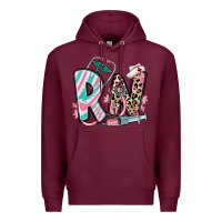 Burgundy floral rn registered nurse Premium Hoodie - RanaPortraitStore