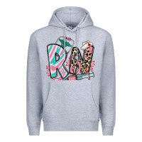 Heather Grey floral rn registered nurse Premium Hoodie - RanaPortraitStore