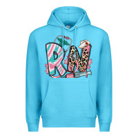 Ocean Blue floral rn registered nurse Premium Hoodie - RanaPortraitStore