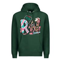 Sports Green floral rn registered nurse Premium Hoodie - RanaPortraitStore