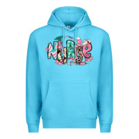 Ocean Blue floral nurse Premium Hoodie - RanaPortraitStore