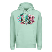 Seafoam floral nurse Premium Hoodie - RanaPortraitStore