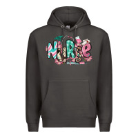 Smoke floral nurse Premium Hoodie - RanaPortraitStore