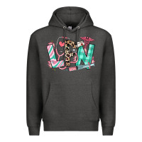 Charcoal Heather floral lpn licensed practical nurse Premium Hoodie - RanaPortraitStore
