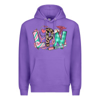 Purple floral lpn licensed practical nurse Premium Hoodie - RanaPortraitStore