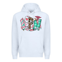 White floral lpn licensed practical nurse Premium Hoodie - RanaPortraitStore
