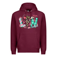 Burgundy floral lpn licensed practical nurse Premium Hoodie - RanaPortraitStore