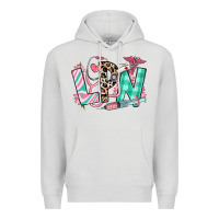 Dove Grey floral lpn licensed practical nurse Premium Hoodie - RanaPortraitStore